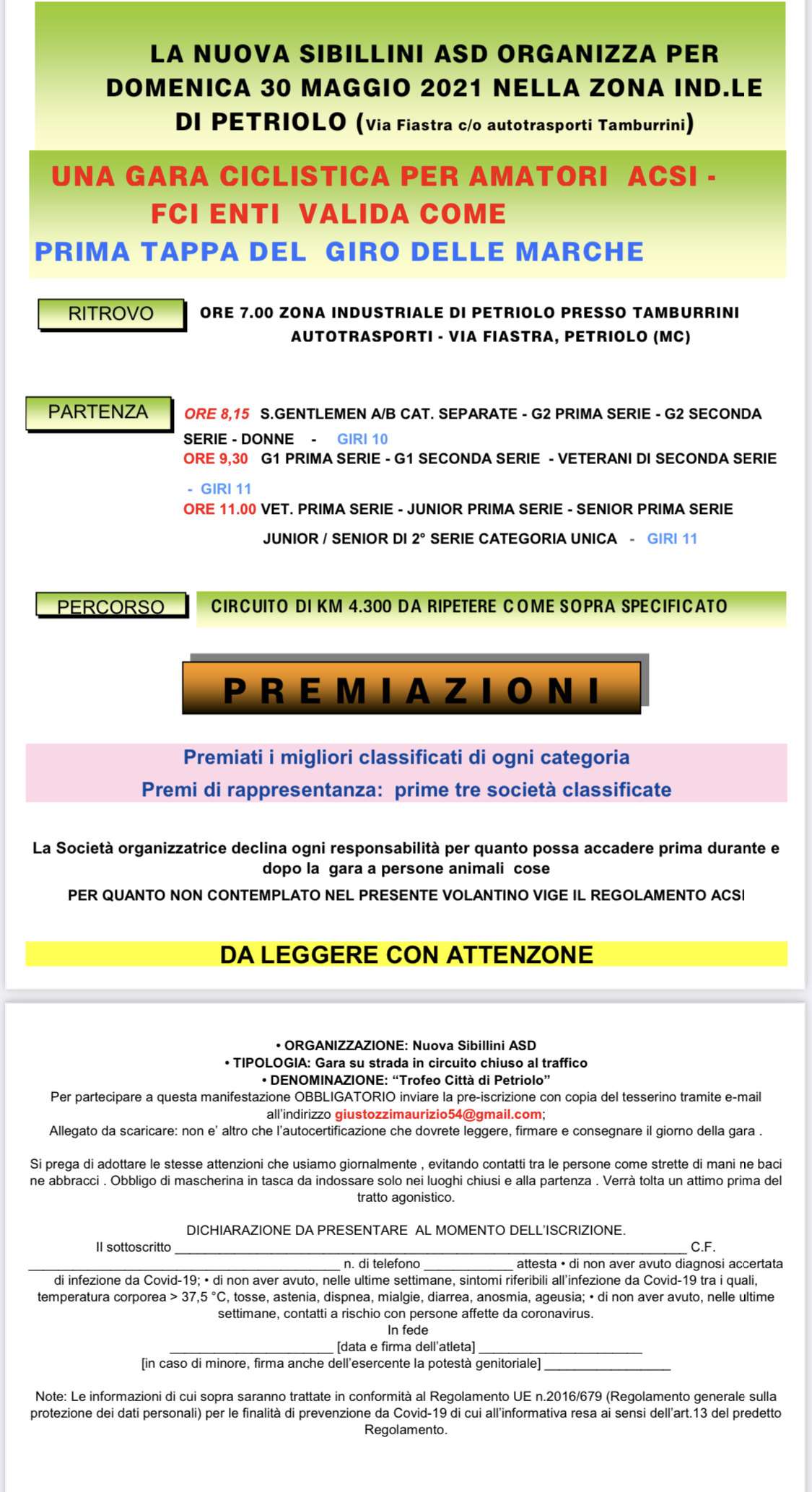 1à Tappa Del Giro Delle Marche 1