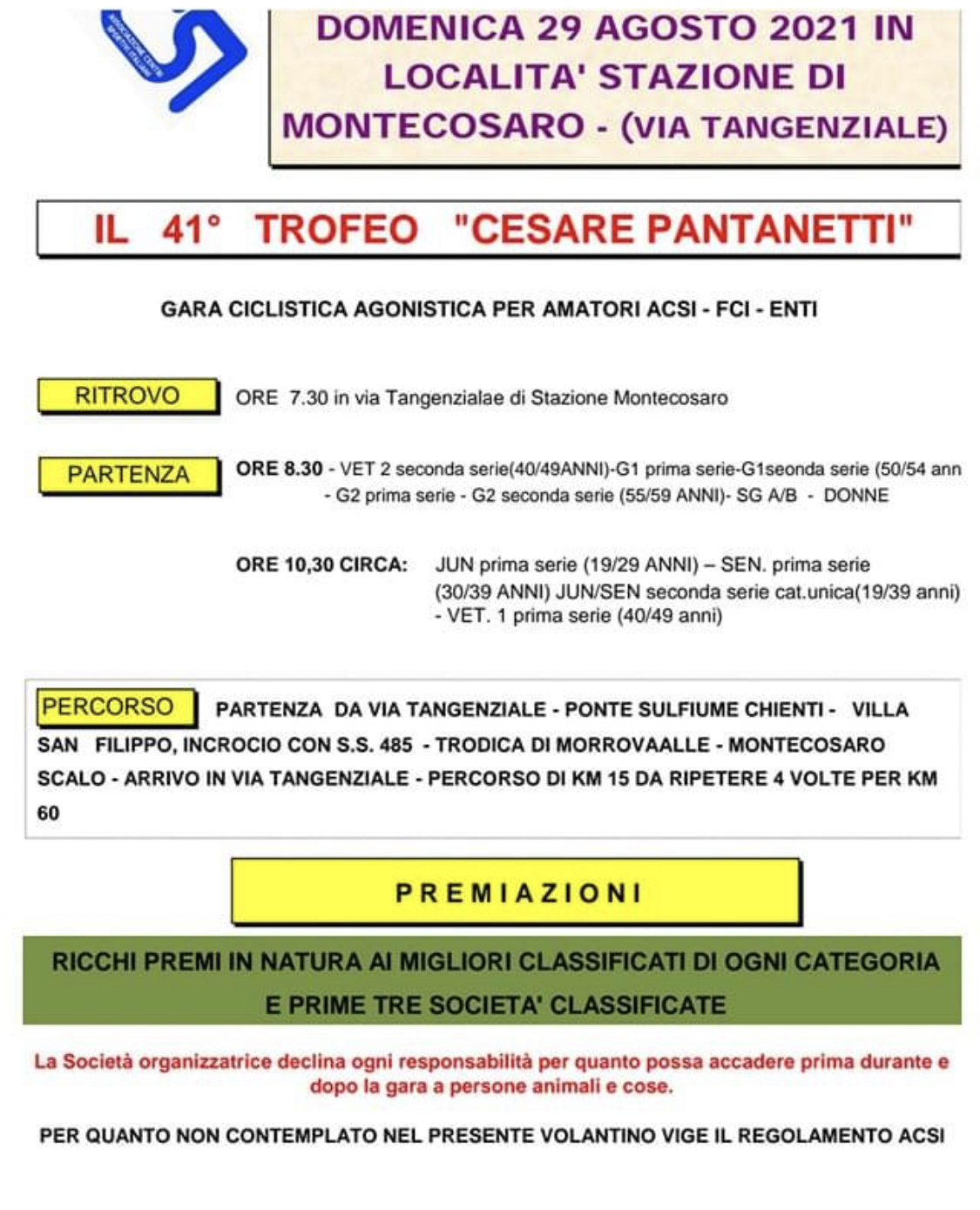 41° Trofeo Cesare Pantanetti 1