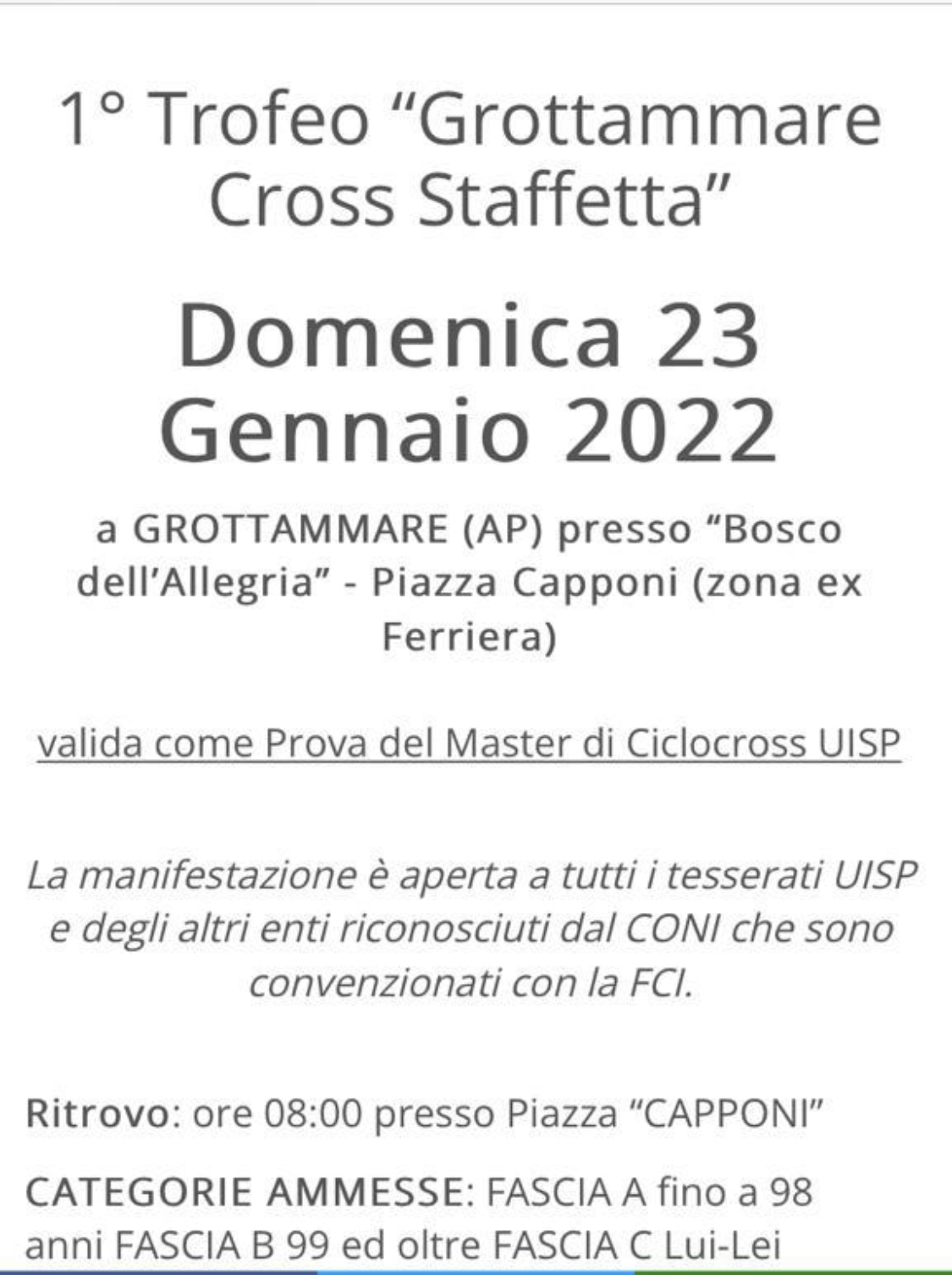 1° Trofeo Grottammare Cross Staffetta 1