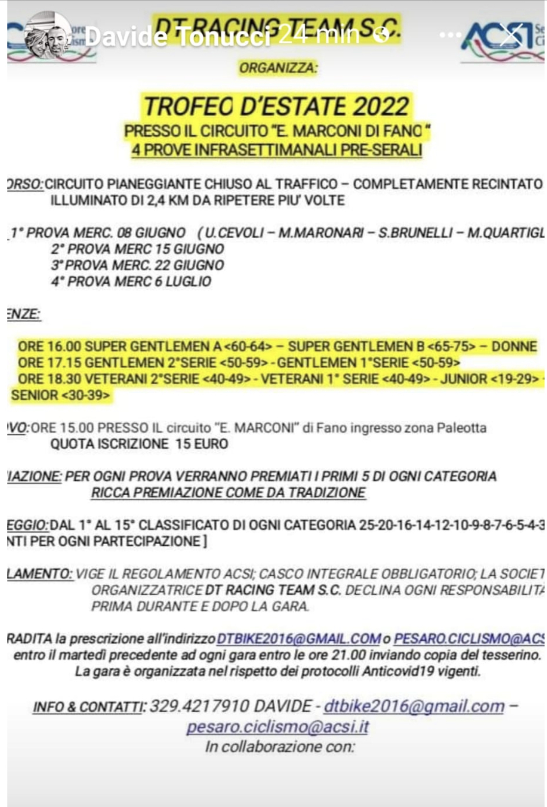 Trofeo D'Estate 2022 1