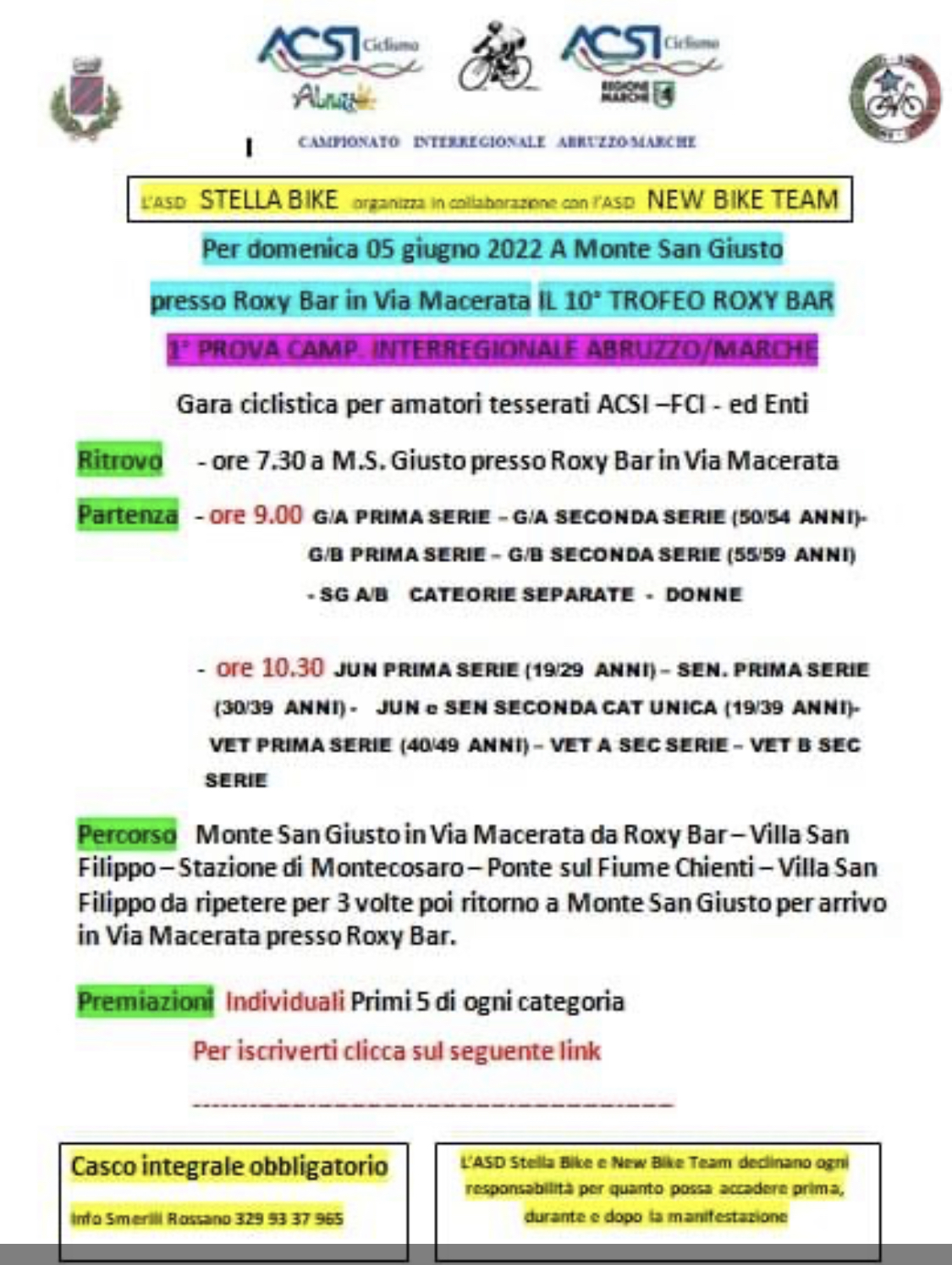 1à Prova Camp. Interregionale Abruzzo Marche 1