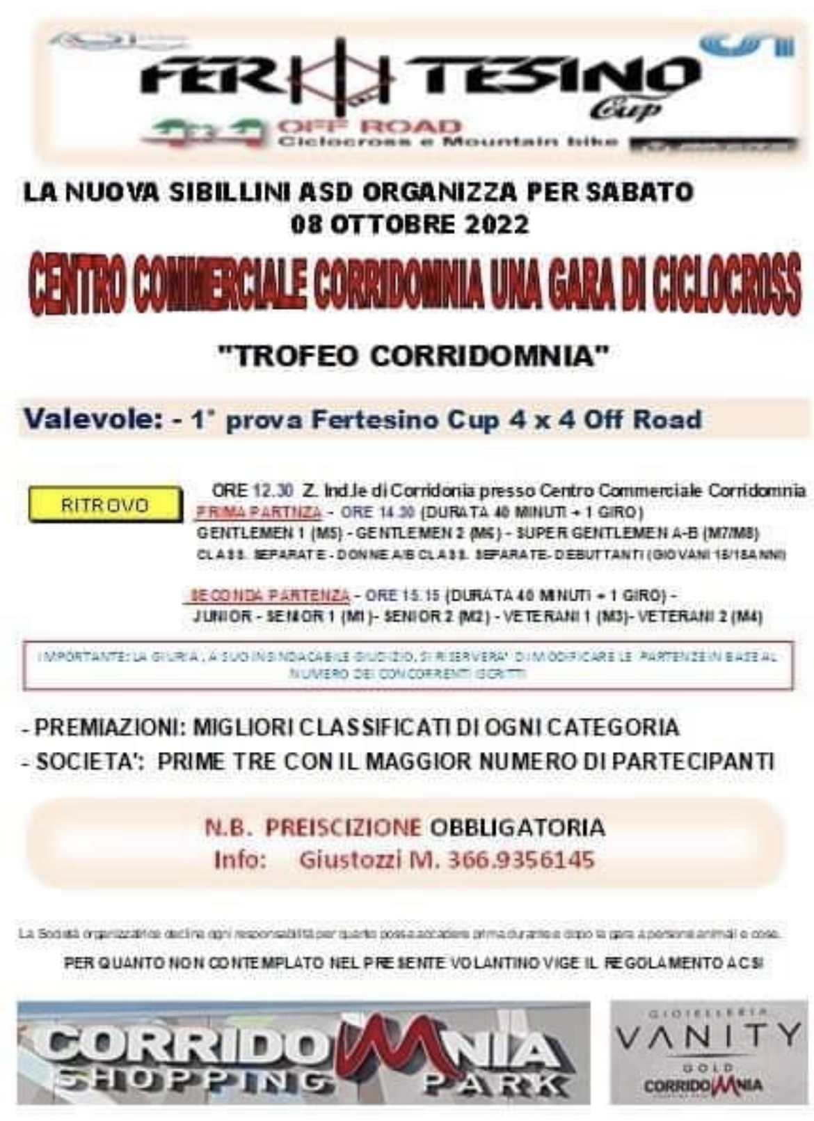 Ciclocross trofeo Corridonia 1