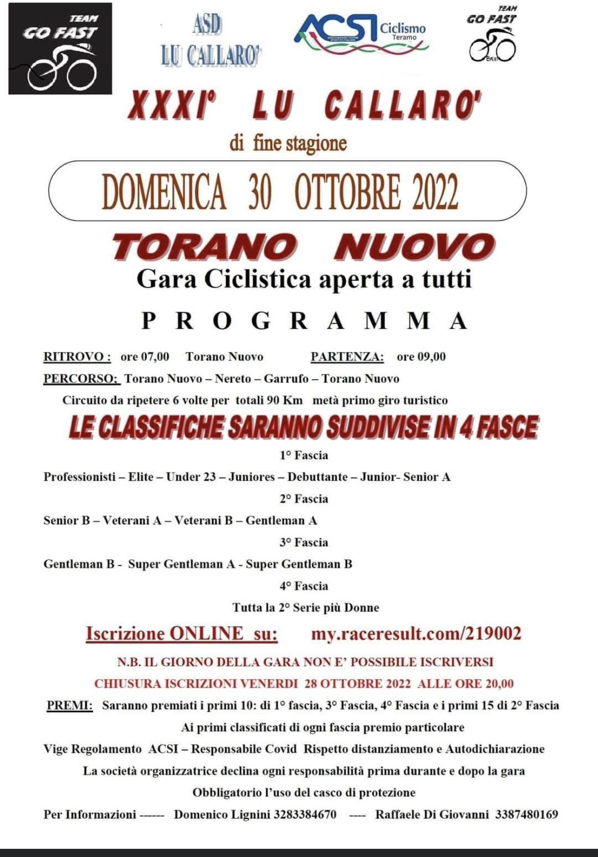 XXXI° Lu Callaro' Di Fine Stagione 1