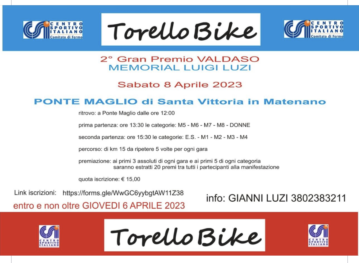 2° Gran PremioValdaso Memoria Luzi Luigi 1