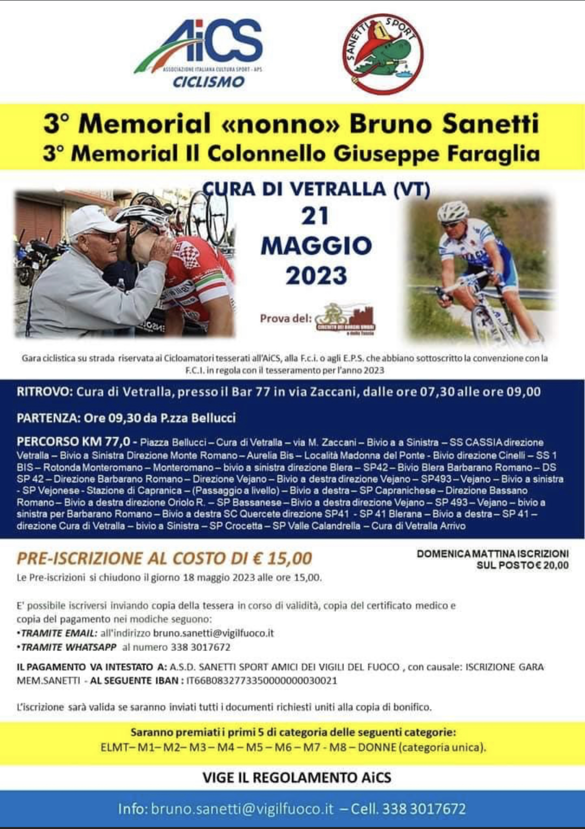 3° Memorial "Nonno" bruno Sanetti 1