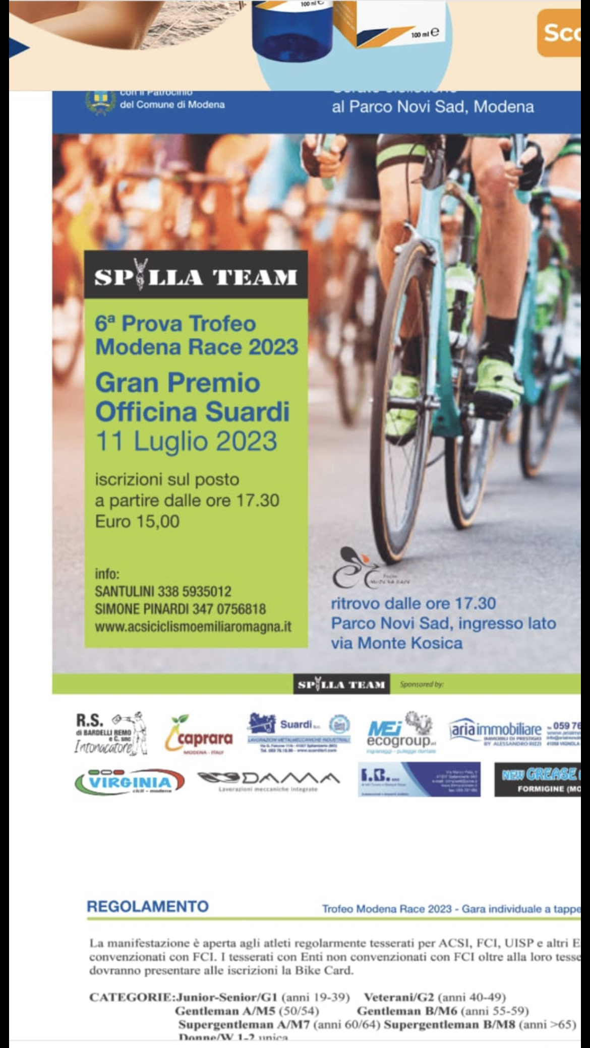 6° Prova Trofeo Modena 1