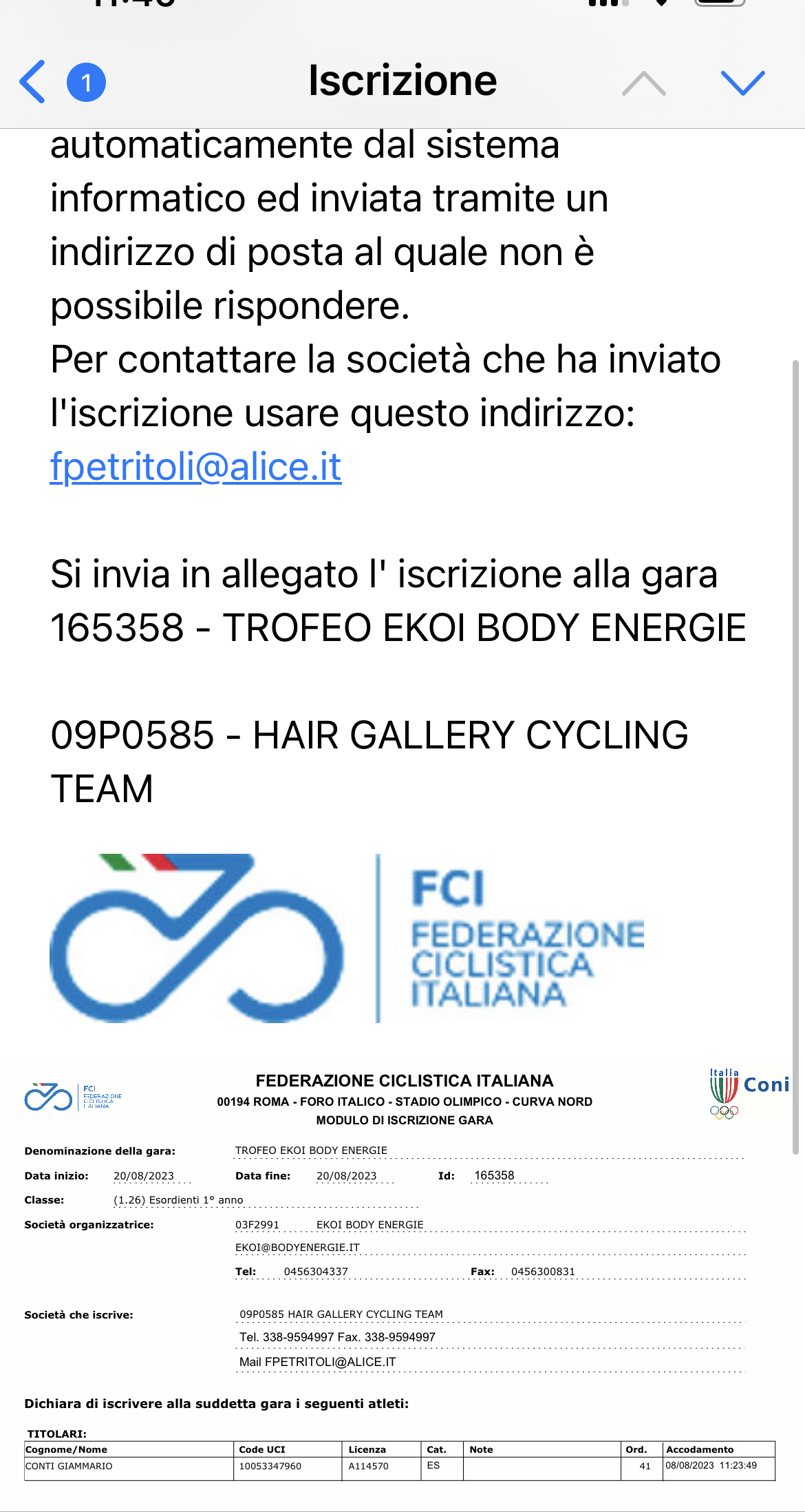 Trofeo Ekoi Body Energie 1