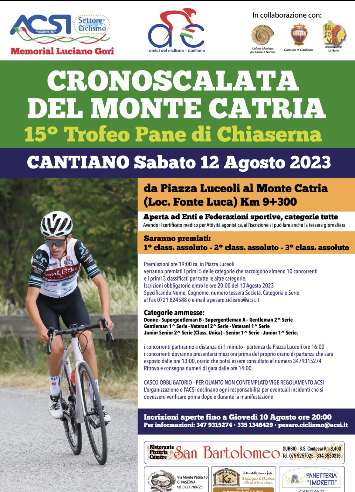 15° Trofeo Pane Di Chiaserna Cronoscalata Del Monte Catria 1