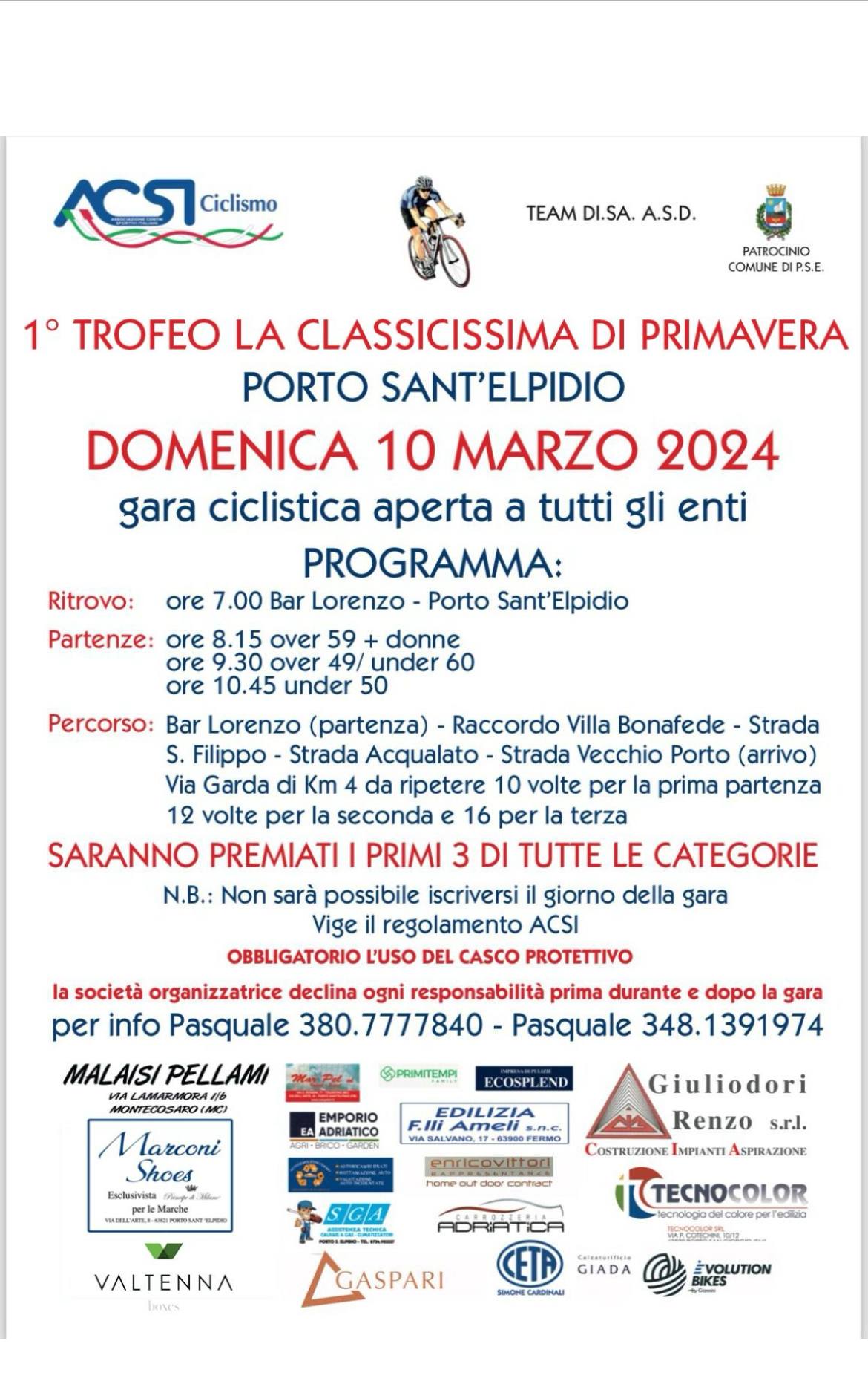 1° Trofeo La Classicissima Di Primavera 1