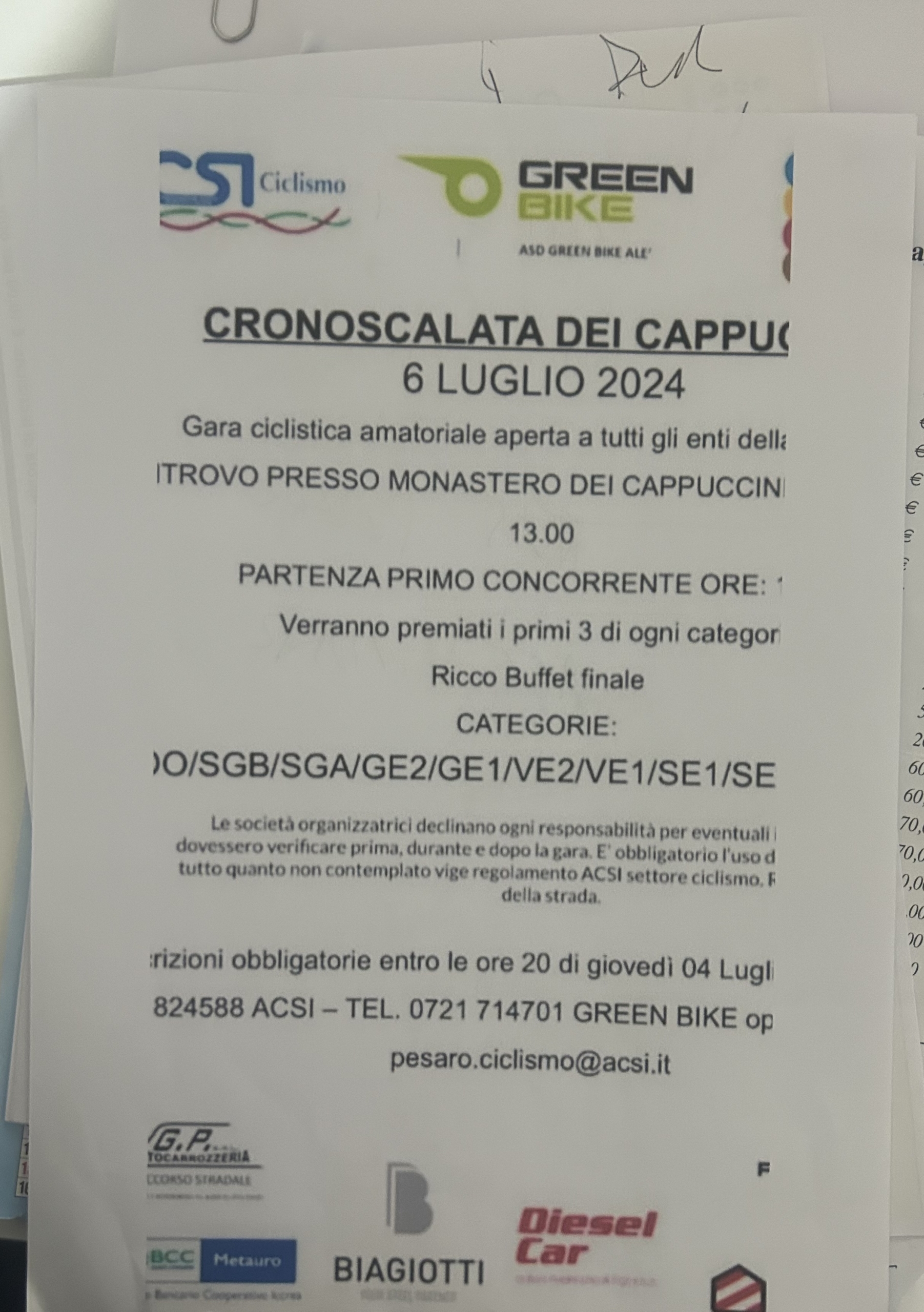 Cronoscalata Dei Cappuccini 1