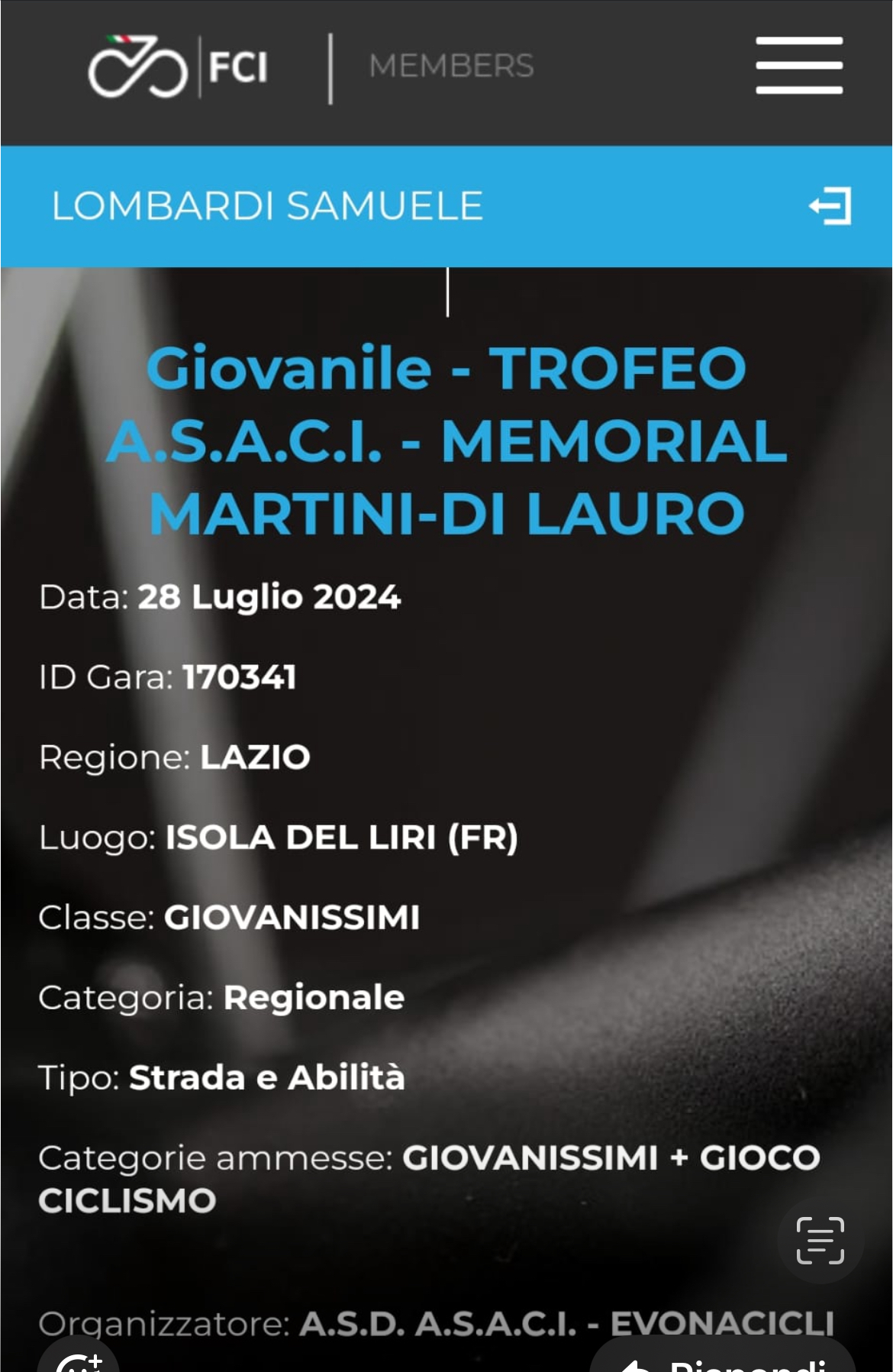 Trofeo A.S.A.C.I. Memorial Martini Di Lauro 1