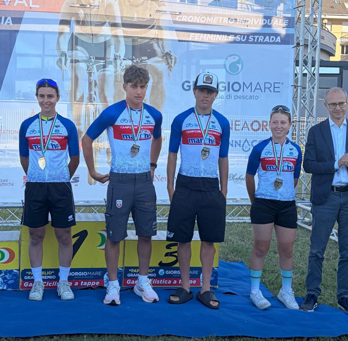 Internazionale Cycling Festival: buoni piazzamenti nella sfida d'apertura contro il tempo per le ragazze in maglia verde tiffany 7