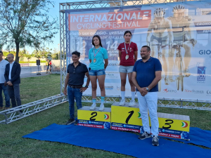 Internazionale Cycling Festival: buoni piazzamenti nella sfida d'apertura contro il tempo per le ragazze in maglia verde tiffany 4