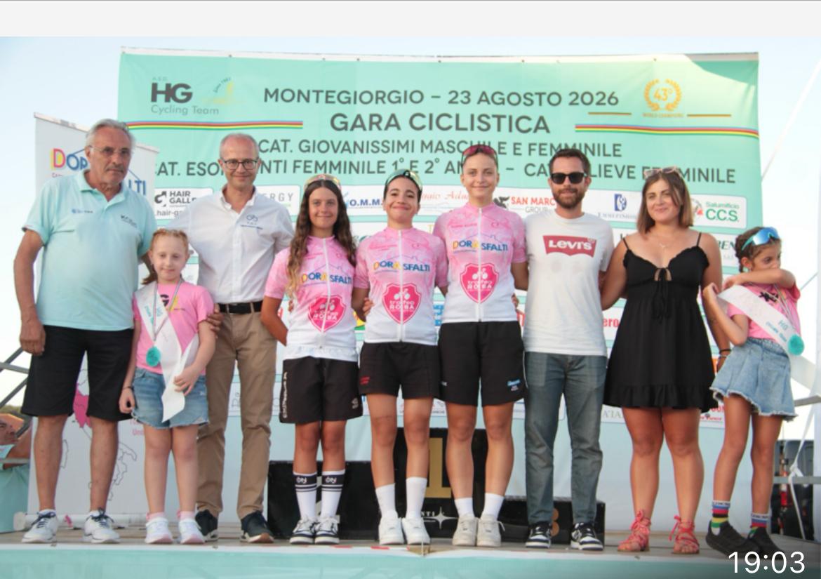 Pierangelini, Dazzani e Esposto GiovanellI. campionesse regionali strada FCI 8