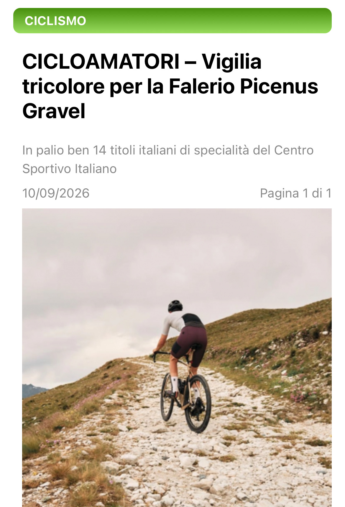 Campionato Nazionale Gravel 1