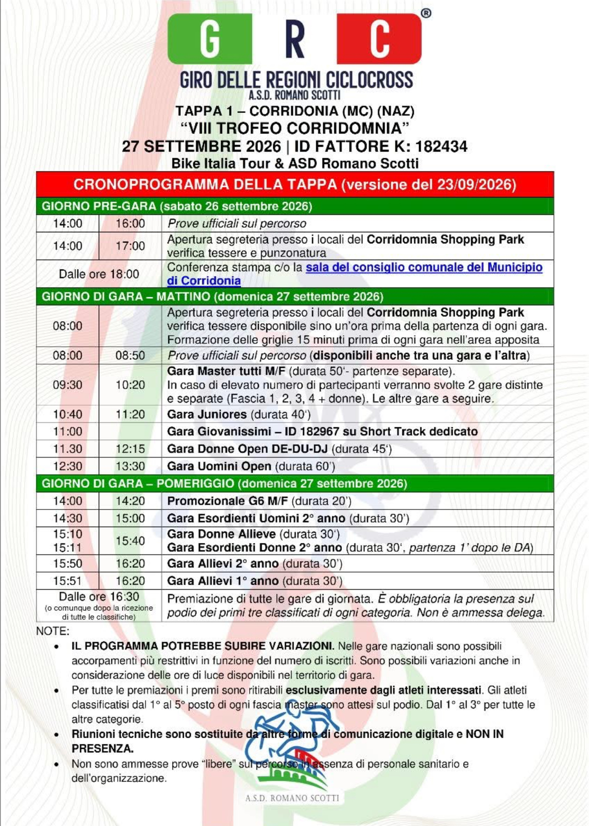 Giro Delle Regioni Ciclocross 1