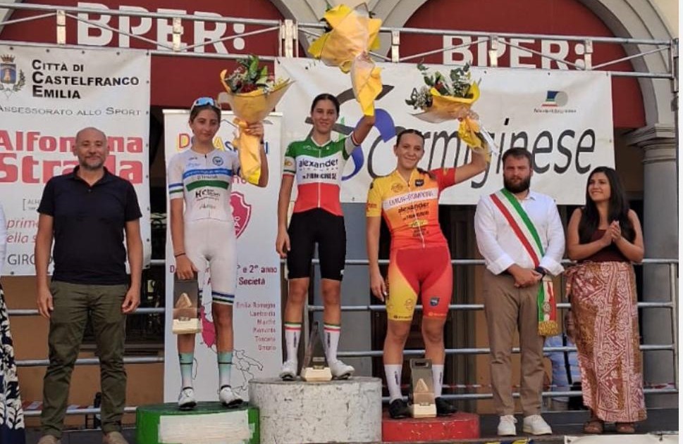 Matilde Donati d’argento a Castelfranco Emilia, vince tra le Esordienti Donne 2° anno. Gaia Pochi conquista la Conero Cup 6
